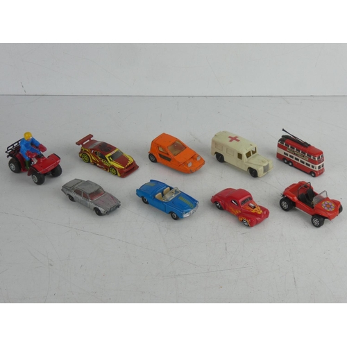 75 - A collection of 9 diecast vehicles to include Corgi, Road Master & more.