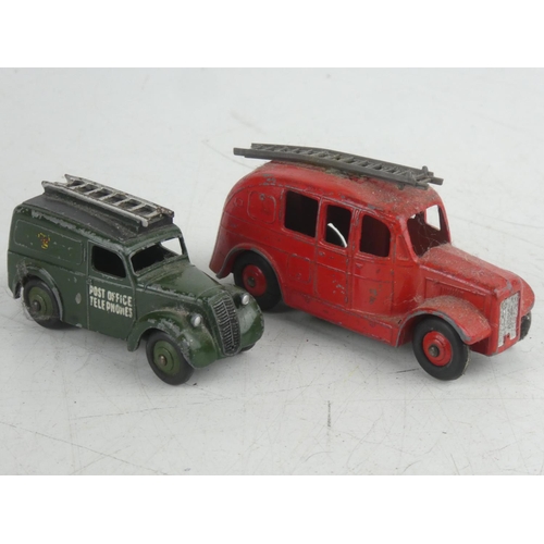 79 - 2 vintage Dinky/ Meccano Ltd vehicles, to include a fire engine & Telephone Service Van.