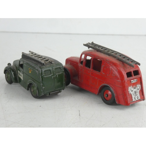 79 - 2 vintage Dinky/ Meccano Ltd vehicles, to include a fire engine & Telephone Service Van.