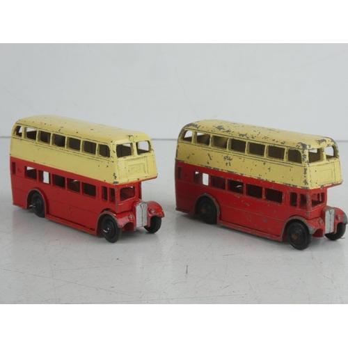 80 - 2 vintage Dinky/ Meccano Ltd Double Decker buses.