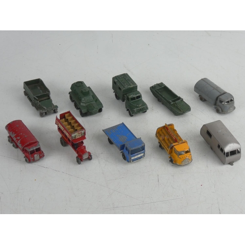 86 - A collection of 10 vintage diecast toy collectable cars to include Lesney and more.