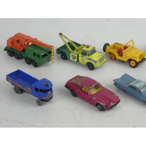 91 - A collection of 10 vintage diecast cars.