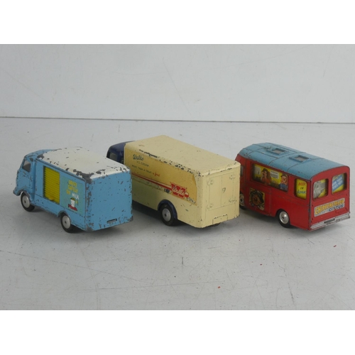 92 - A collection of 3 Corgi diecast vans to include Commer, Karrier Bantam & Smiths Karrier.