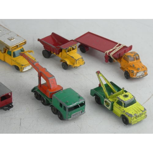 95 - A collection of 10 vintage diecast cars.