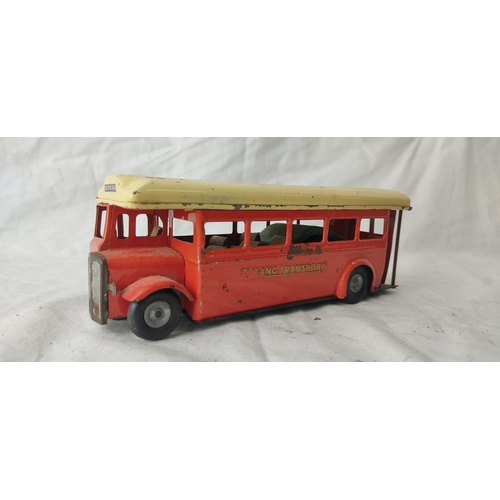 490 - A vintage Tri-Ang Minic Toys tin plate 'Tri-ang Transport' bus.