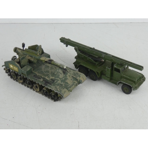 503 - A Dinky Toys 155 Mobile Gun and another.