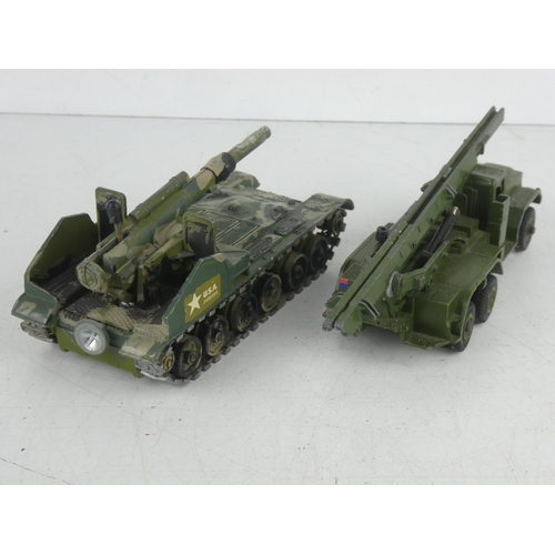 503 - A Dinky Toys 155 Mobile Gun and another.