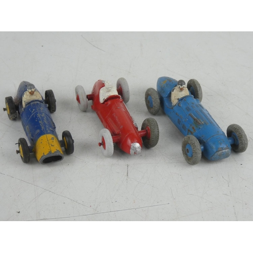 505 - A vintage Dinky Toys 'Maserati', 'Ferrari' and another.