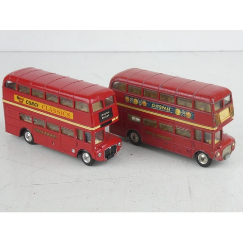 510 - Two Corgi Toys 'London Transport' Routemaster buses.