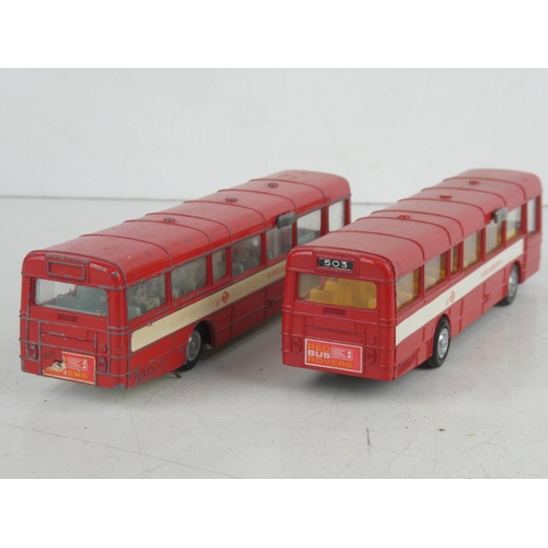 511 - Two Dinky Toys AEC single deck buses.