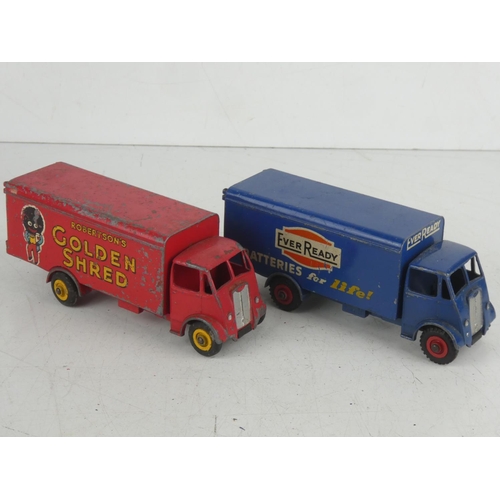 517 - 2 vintage Dinky Supertoys 'Guy' lorries - Ever Ready Batteries and Golden Shred.