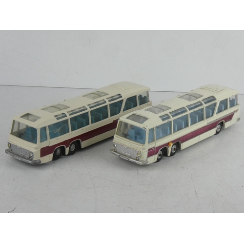 522 - Two vintage Dinky Supertoys - Vega Major Luxury Coaches.