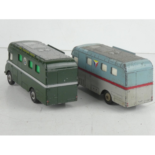 523 - Two vintage Dinky Supertoys TV mobile control room 967 coaches.