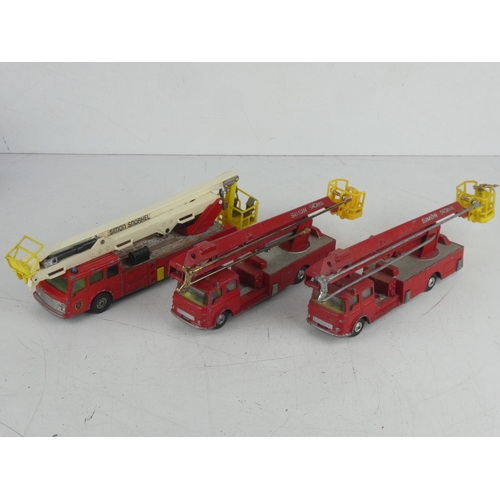 529 - Two vintage Corgi Major Toys - Simon Snorkel fire engine and another.