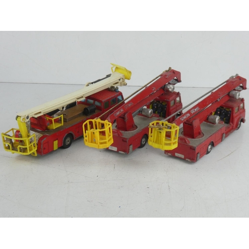 529 - Two vintage Corgi Major Toys - Simon Snorkel fire engine and another.