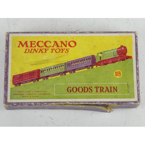 542 - A vintage boxed Meccanno Dinky Toys goods train.