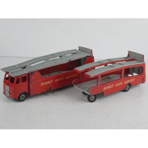 547 - Two Dinky Supertoys - Car Carrier 984 and Trailer for Car Carrier 985.