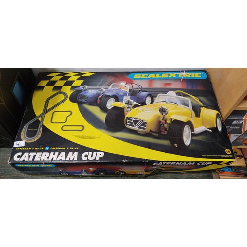 4 - A boxed Scalextric 'Caterham Cup' racing set.