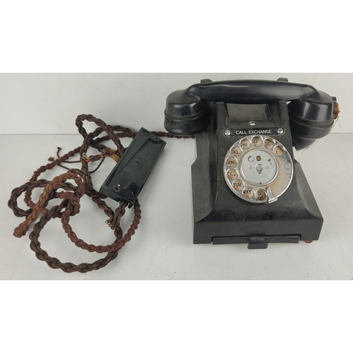 13 - A vintage Bakelite GPO B2 telephone.