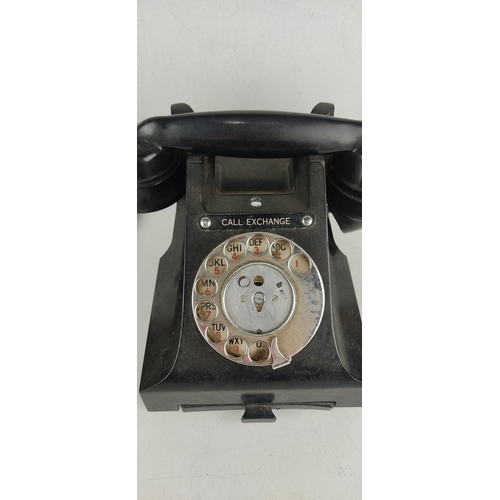 13 - A vintage Bakelite GPO B2 telephone.