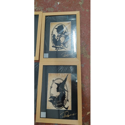 17 - A set of 6 Terry Pratchett prints, signed in pen by the Artist.