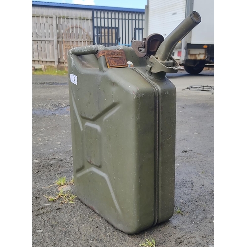 2 - A vintage Military Jerry can.