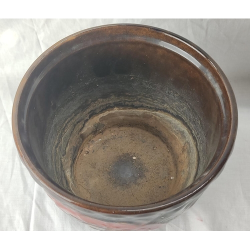 70 - A vintage West German pottery plant pot, number 887-17. - 18cm diameter.