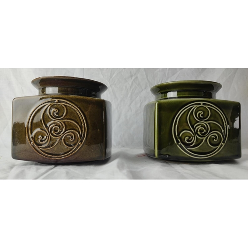 86 - A pair of Irish Ceramics & Crafts Co Ltd jars.