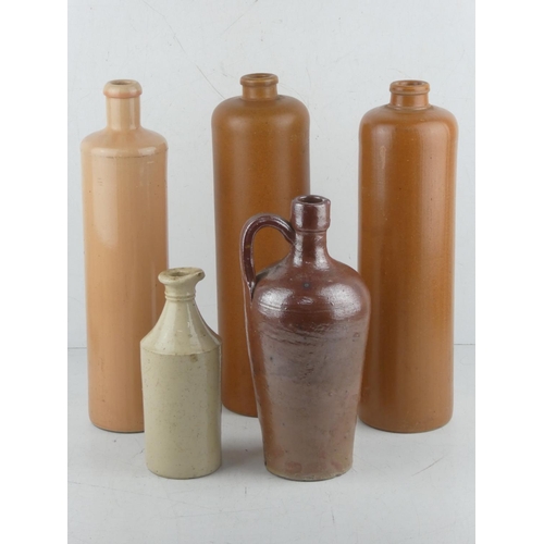 123 - Two vintage Erven Lucas Bols, Amsterdam stoneware bottles and more.