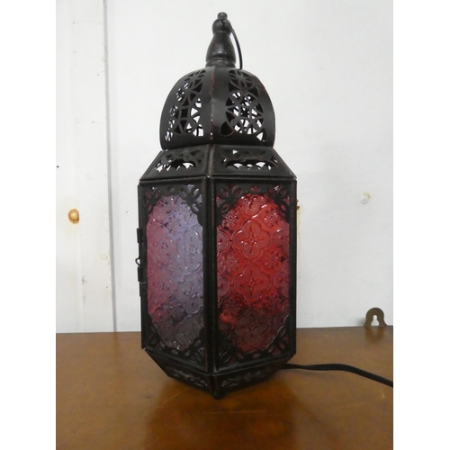 217 - A decorative Moroccan style table lamp.