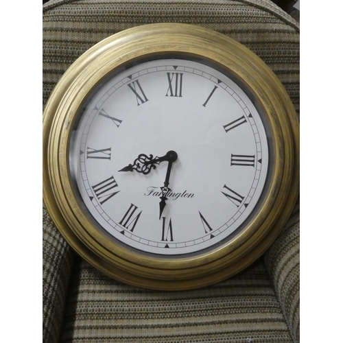 470 - A large Farrington wall clock. 52cm diameter.