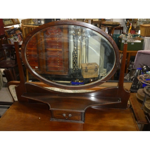 488 - An antique mahogany and inlay dressing table.