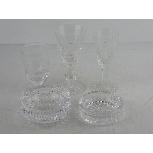 80 - Five pieces of Waterford crystal.