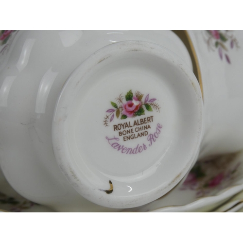 29 - A Royal Albert 'Lavender Rose' tea set.