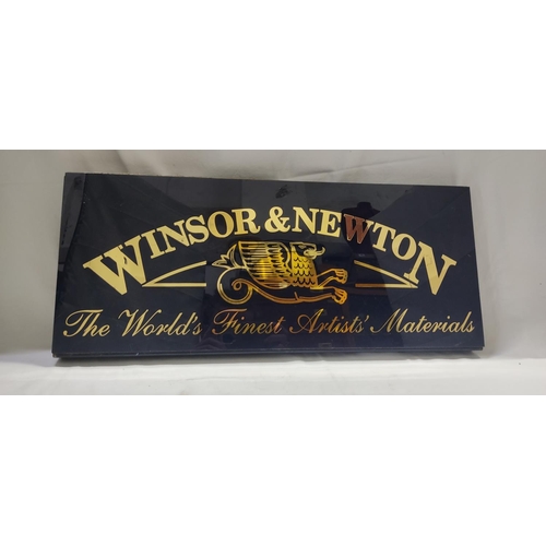 132 - A vintage Winsor & Newton shop display sign.