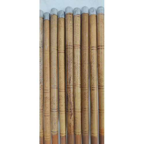 151 - A set of 12 vintage decorative chopsticks.