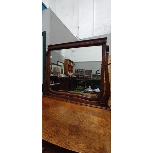 180 - A stunning antique large mirror back dressing table, 115cm x180cm x 55cm.