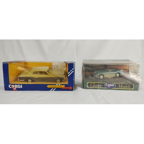 70 - Two boxed Corgi collectors cars - Rolls Royce Corniche and another.