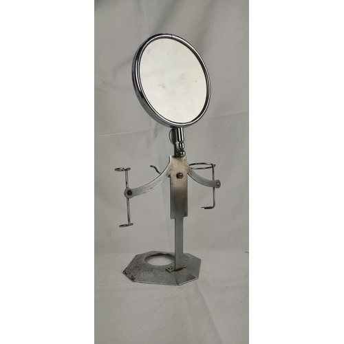 86 - An unusual vintage folding shaving mirror.