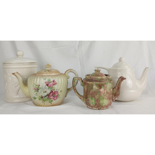 92 - Two antique teapots and more.