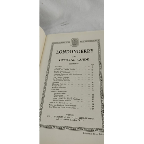 202 - A vintage 'Official Guide of the City of Londonderry'.