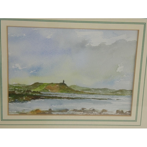 311 - An original framed Watercolour of a coastal scene, signed Johanna Smyrell.