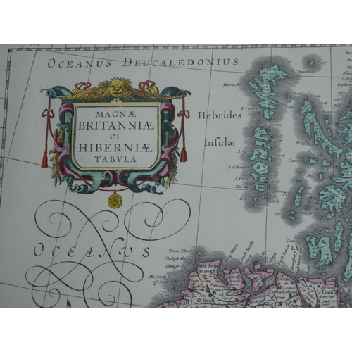 452 - A vintage framed map of the United Kingdom printed by John Bartholomew & Son Ltd, 57cm x 44cm.