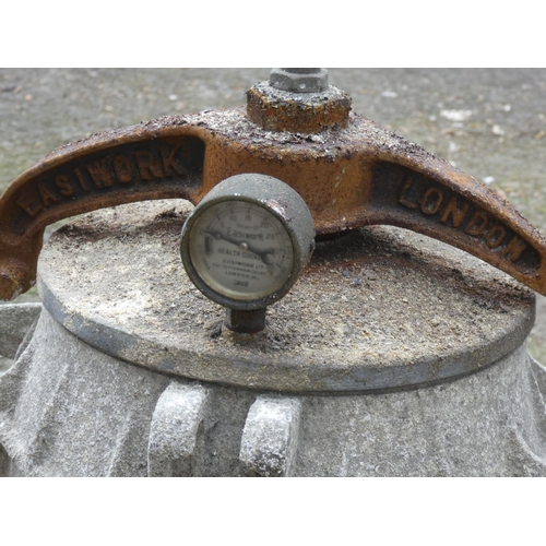 487 - An antique Easiwork, London pressure cooker, 50cm.