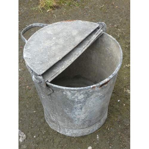 490 - A vintage fire bucket.