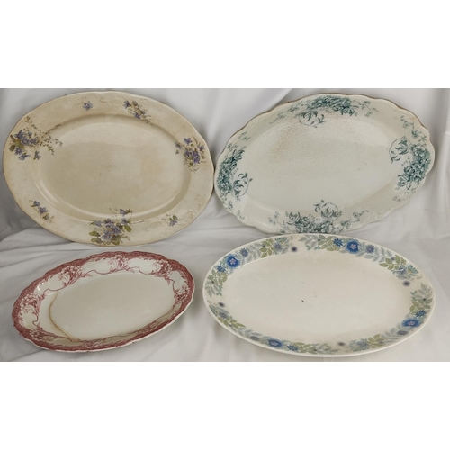 400 - An antique Wedgwood 'Clementine' platter and more.