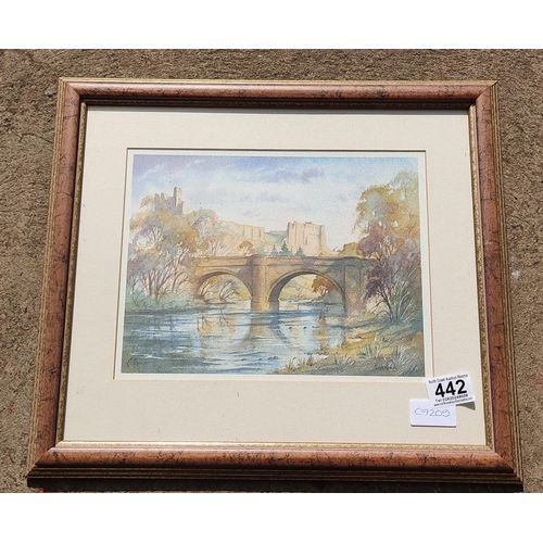 442 - A framed print signed Richmond, 40cm x 36cm.