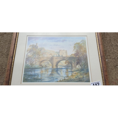 442 - A framed print signed Richmond, 40cm x 36cm.