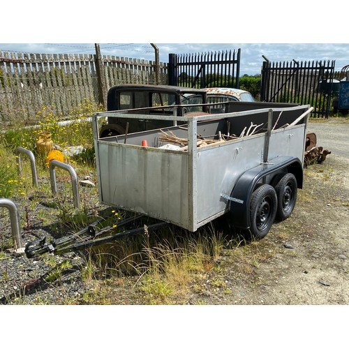 372 - A double axle trailer, 250