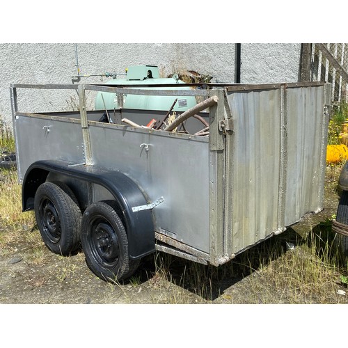 372 - A double axle trailer, 250